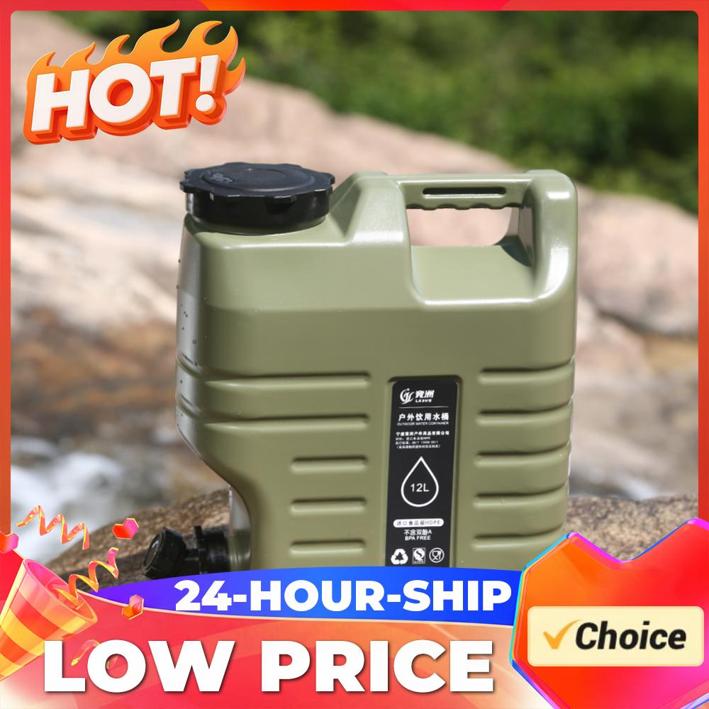 Food Storage Emergency - 3.2 Gallon/12L Camping Water Container Portable
