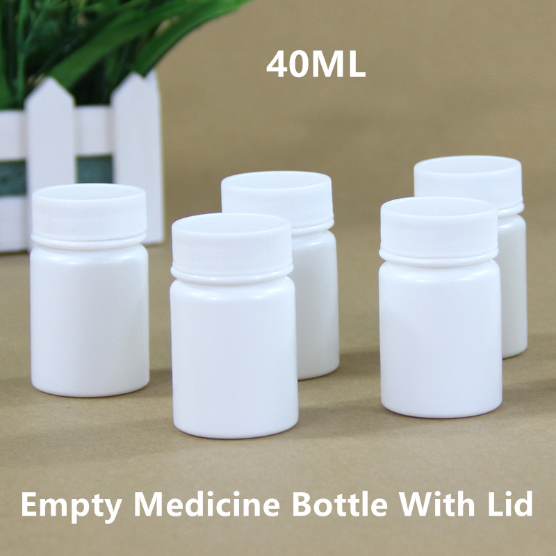 Food Storage Aluminum Containers - Empty 40ML Medicine Bottles With Screw