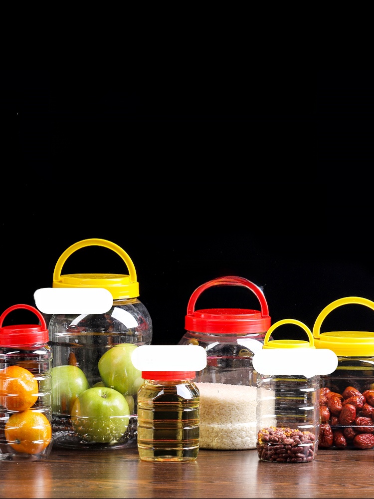 Food Storage Brands - Thiened Plastic Honey Bottle with Lid