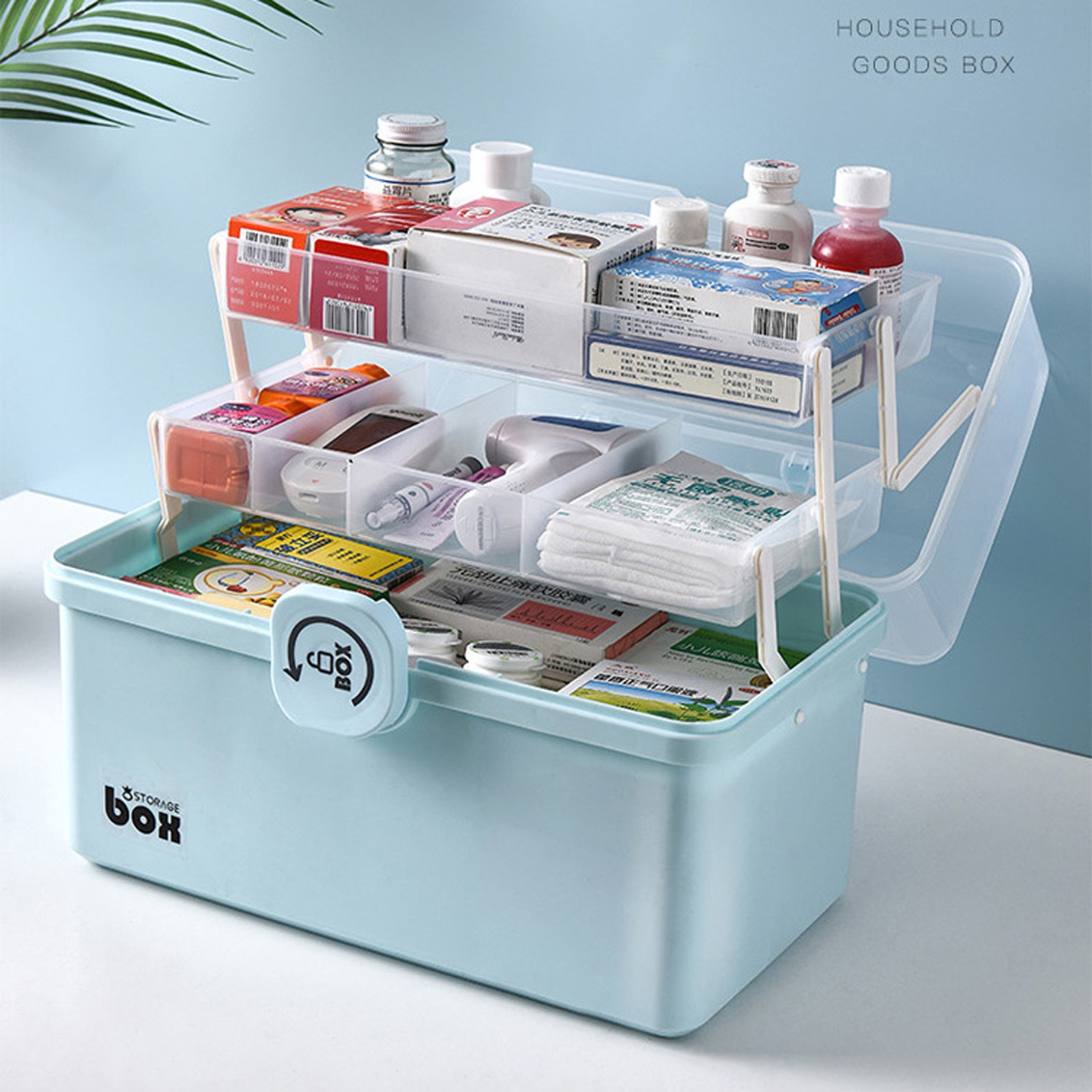 Food Storage Emergency - High-Capacity Storage Box with Handle Portable