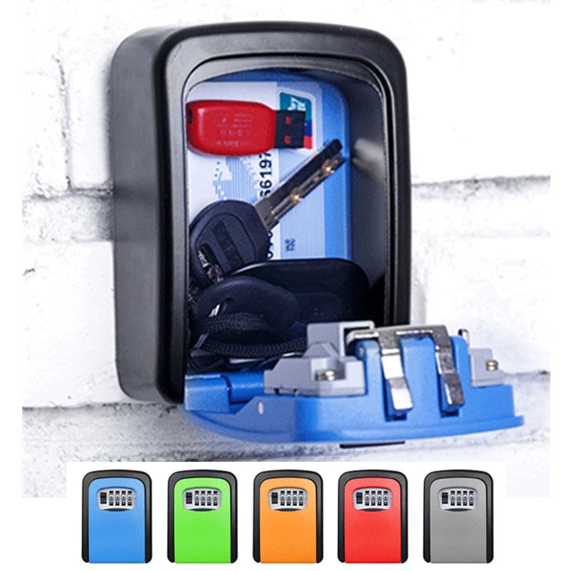 Food Storage Box With Lock And Key - Key Storage Lock Box 4-Digit Combination