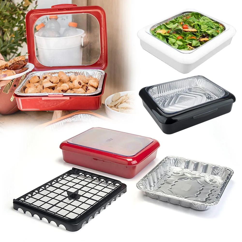 Plastic Foil Pan Carrier Stack – обзор и цена Food Storage Aluminum Containers