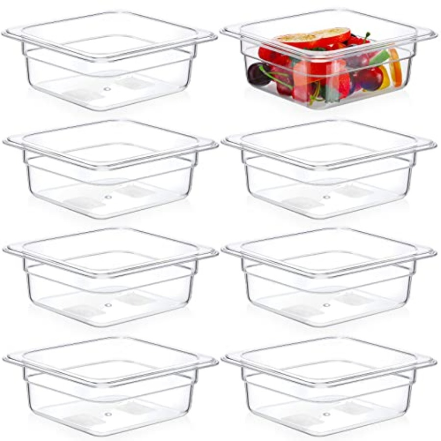 8 Pcs 1/6 Size, 2.6 Inch Deep  – обзор и цена Food Storage For Restaurant