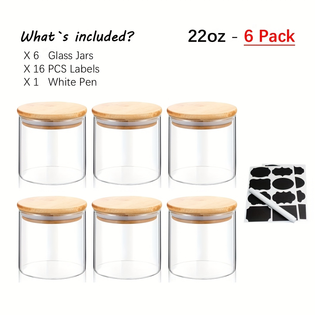 6pcs Glass Jars With Airtight  – обзор и цена Food Storage Brands