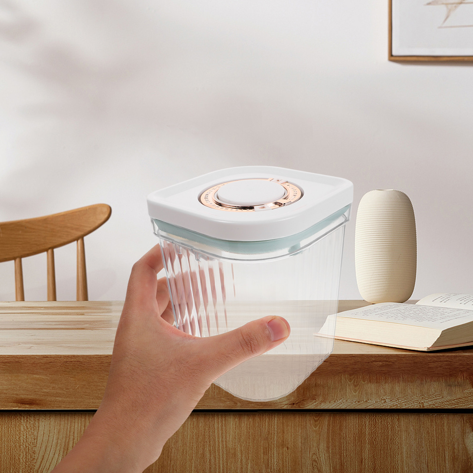 Large Capacity Square Press Pl – обзор и цена Food Storage Dispenser