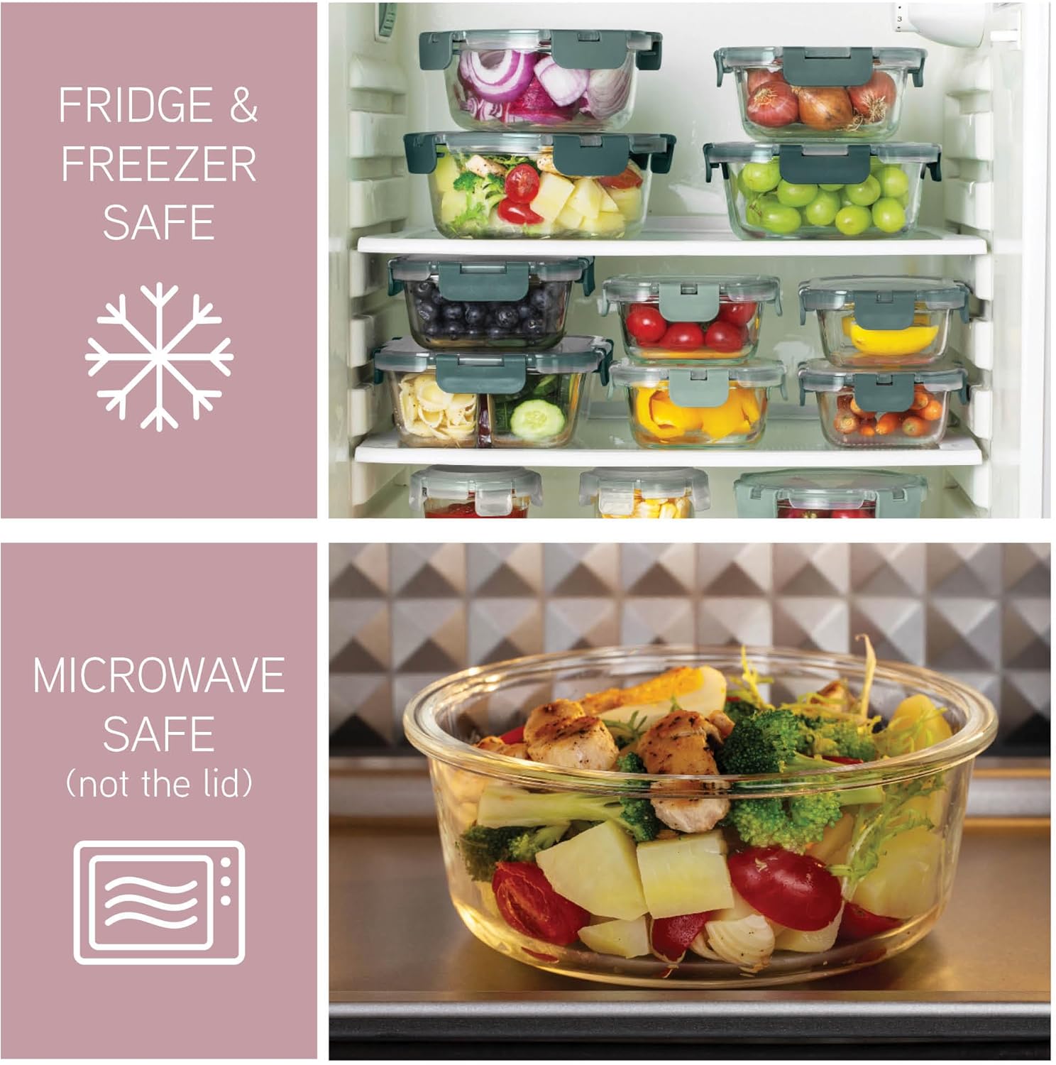 32-Pc Borosilicate Glass Food  – обзор и цена Food Storage With Dividers