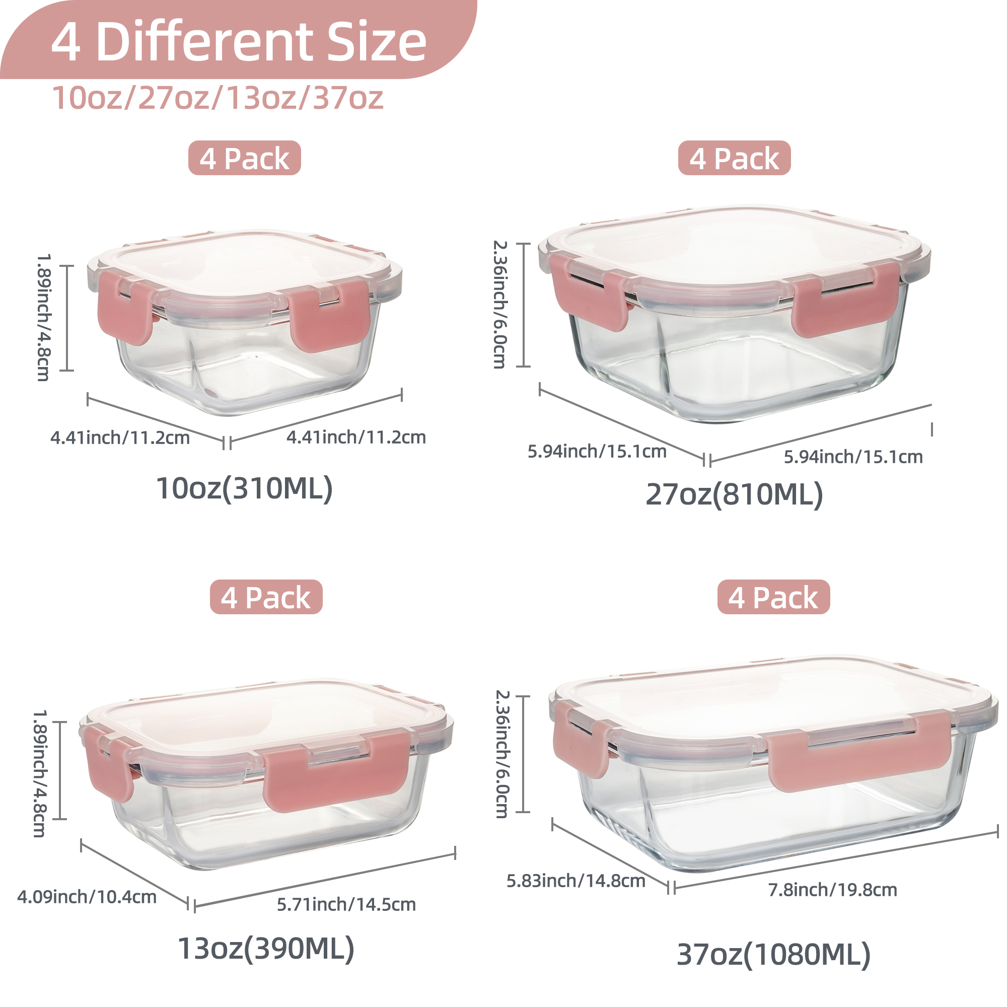 16-Piece Glass Food Storage Co – обзор и цена Food Storage Oven Safe