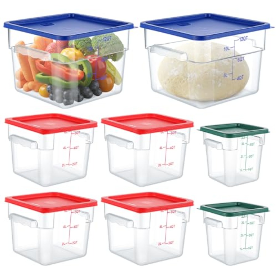8 Set Square Food Storage Cont – обзор и цена Food Storage 12 Qt