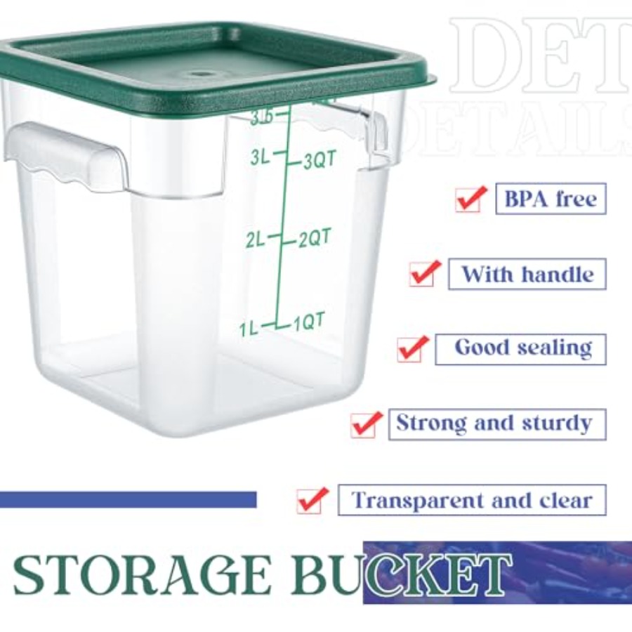 8 Set Square Food Storage Cont – обзор и цена Food Storage 12 Qt