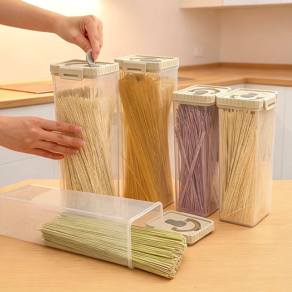 Noodles Sealed Storage Box Wit – обзор и цена Food Storage Order