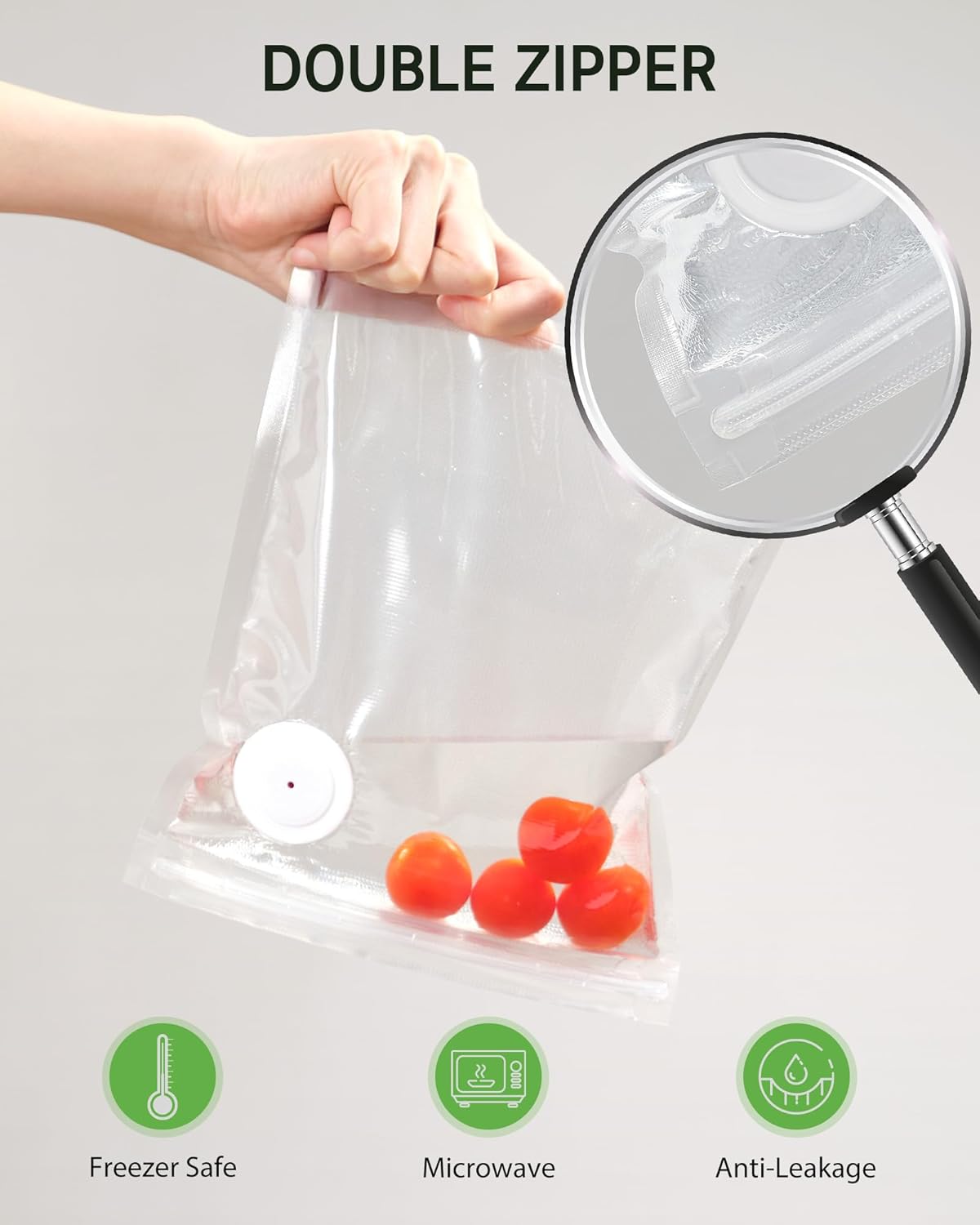 40 Pcs Vacuum Sealer Bags Reus – обзор и цена Food Storage Zipper
