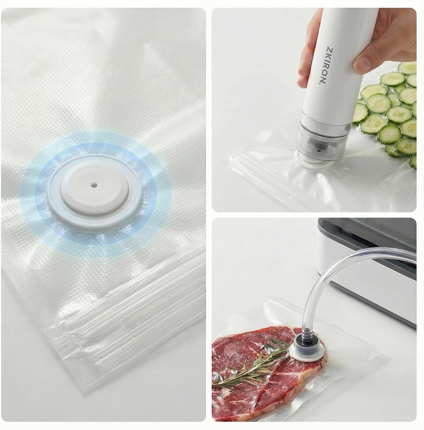 Reusable Vacuum Sealer Bags, 2 – обзор и цена Food Storage Zipper
