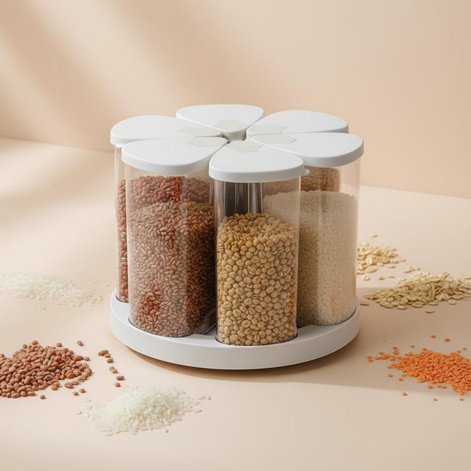 Rotating Grain Storage Box Foo – обзор и цена Food Storage Dispenser