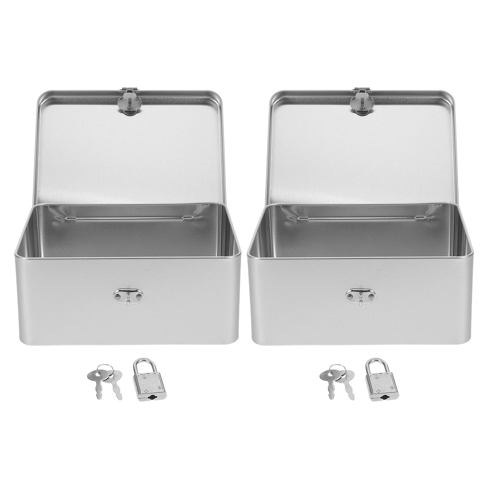 2pcs Metal Jewelry box Trinket – обзор и цена Food Storage Box With Lock And Key