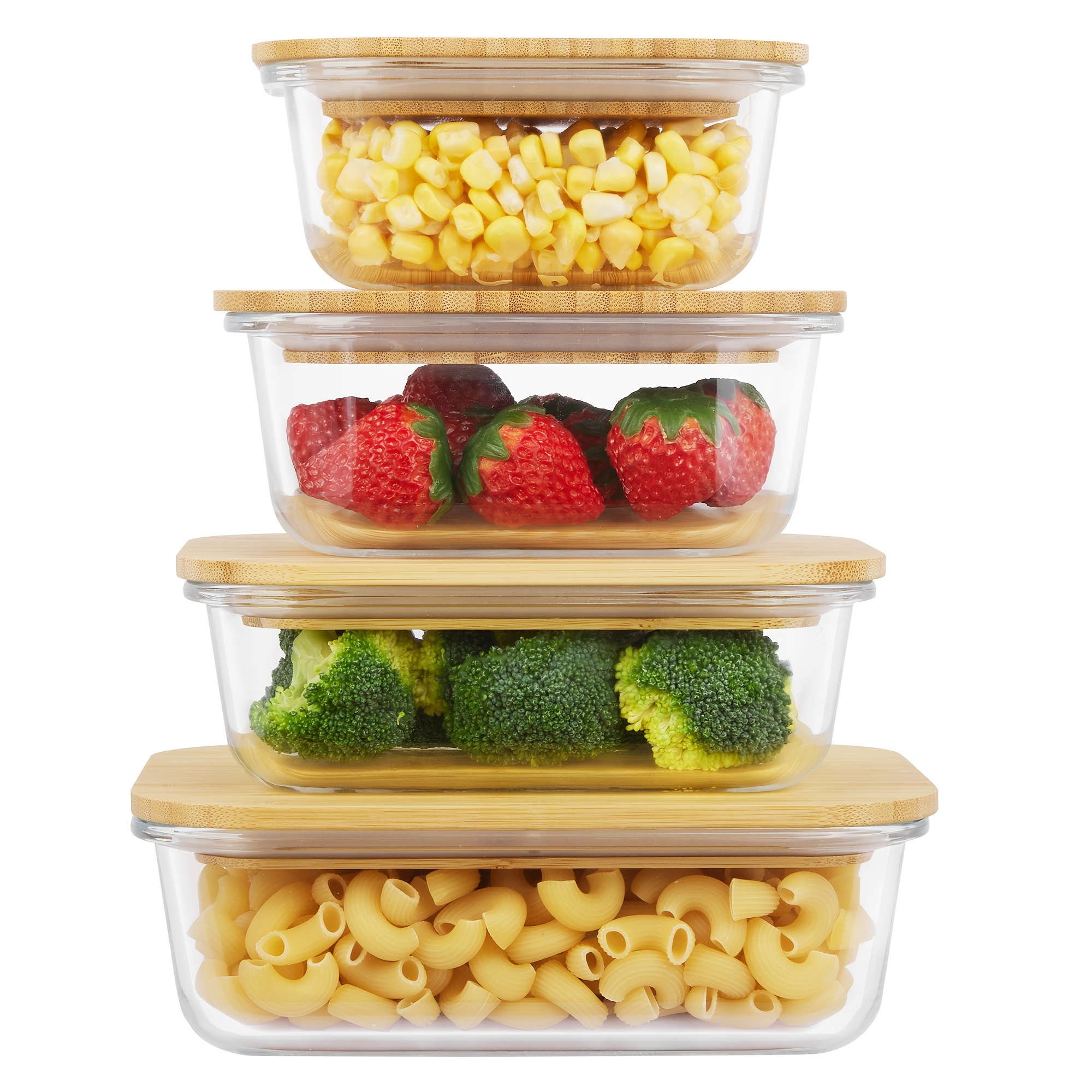 8pcs(4pcs Containers And 4pcs  – обзор и цена Food Storage Oven Safe