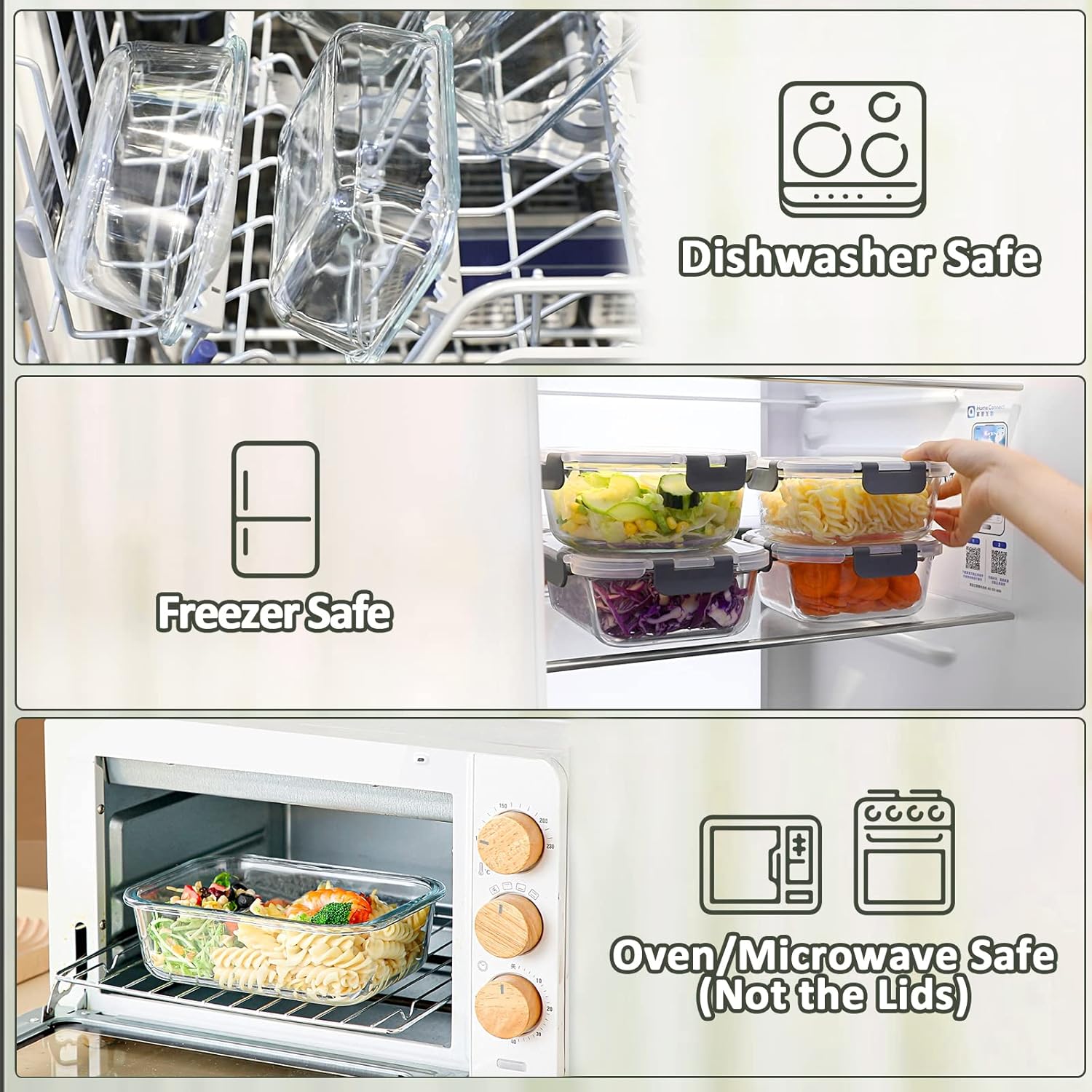 10-Pack Glass Meal Prep Contai – обзор и цена Food Storage Order