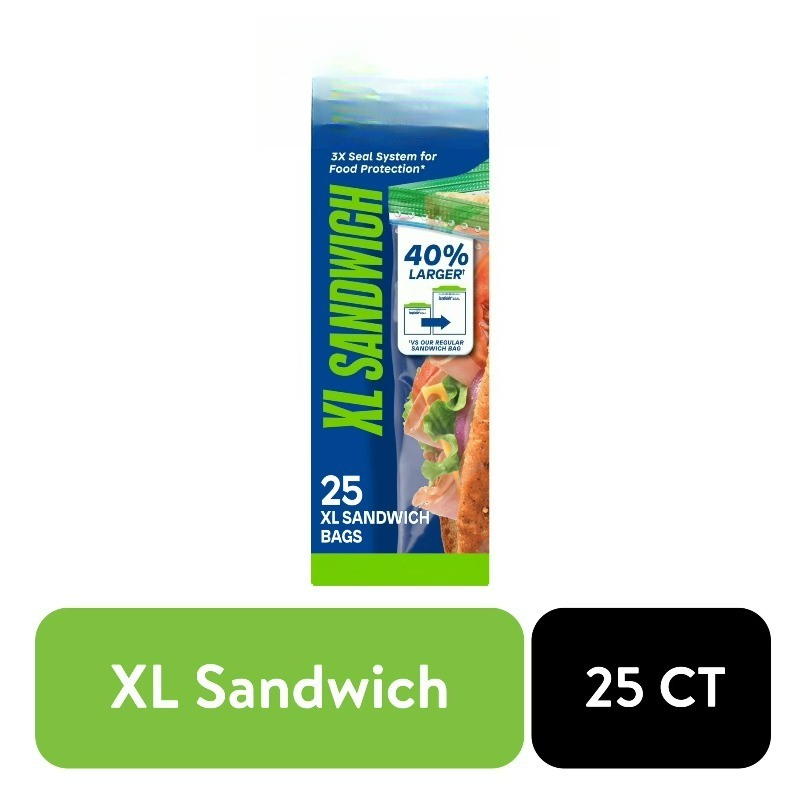 (3 pack) Brand XL Sandwich Bag – обзор и цена Food Storage Brands