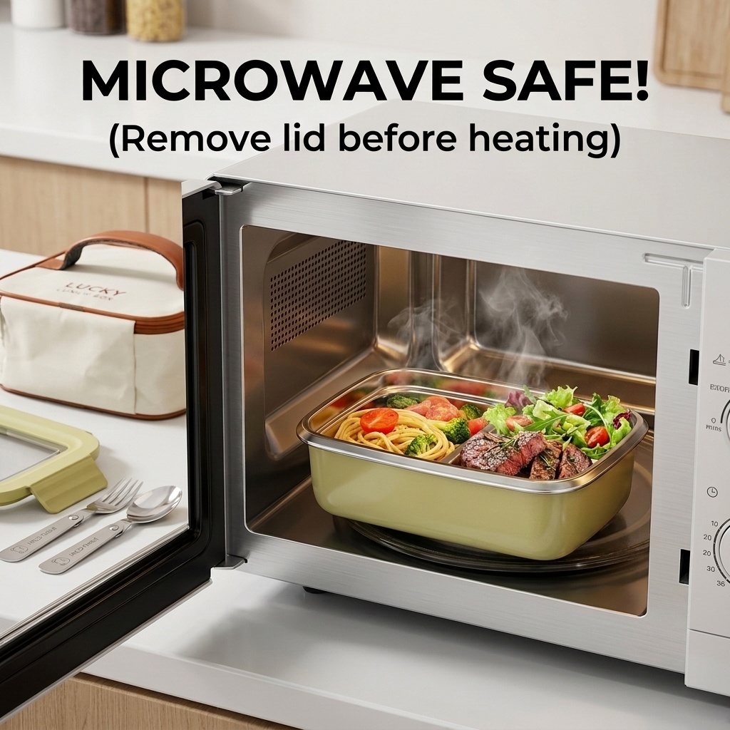 304 Stainless Steel Bento Lunc – обзор и цена Food Storage Oven Safe