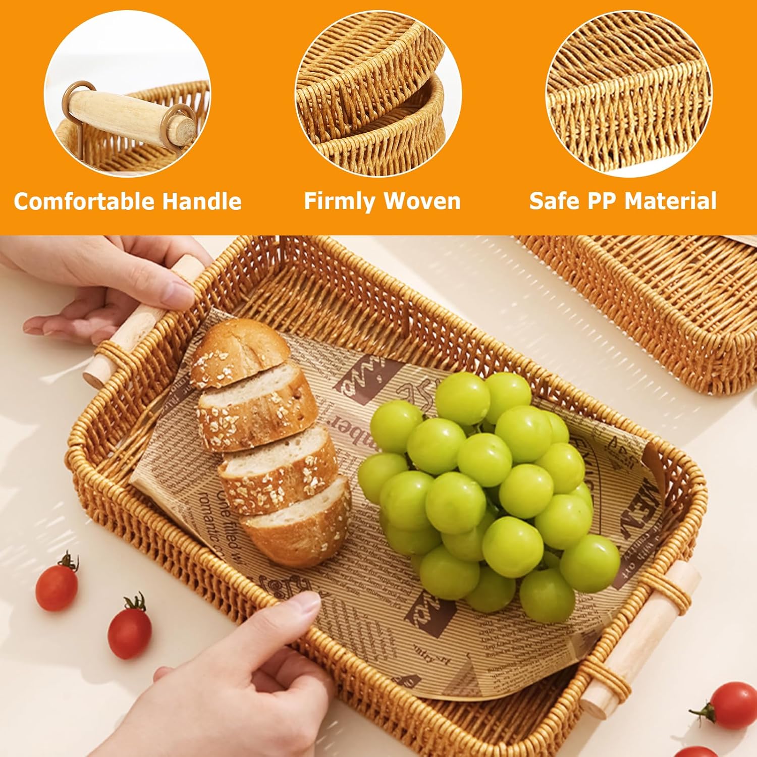 Wicker Tray Rectangular Rattan – обзор и цена Food Storage For Restaurant