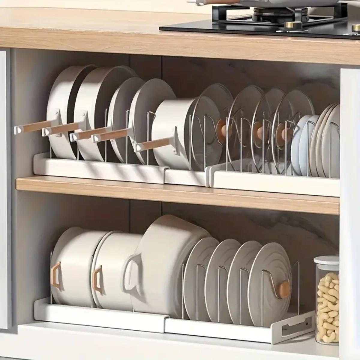 Expandable Kitchen Pot Pan Org – обзор и цена Food Storage With Dividers