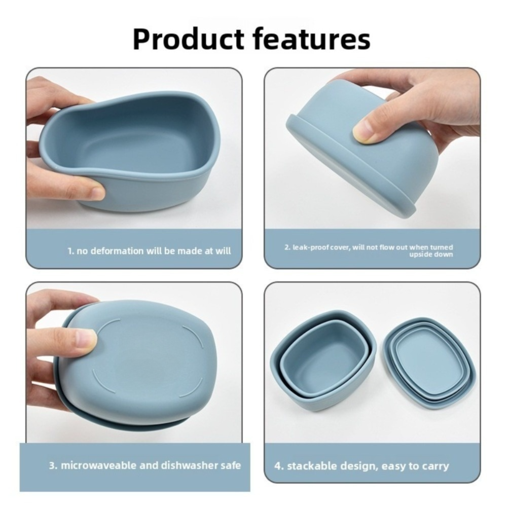 New Food Grade Silicone Lunch  – обзор и цена Food Storage Oven Safe