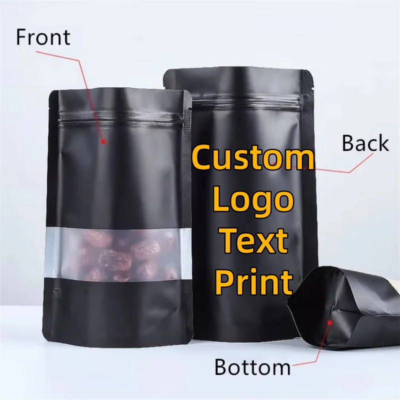 100PCS Stand-up Matte Black Al – обзор и цена Food Storage Zipper