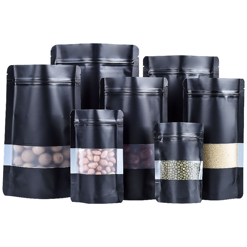 100PCS Stand-up Matte Black Al – обзор и цена Food Storage Zipper