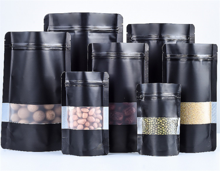 100PCS Stand-up Matte Black Al – обзор и цена Food Storage Zipper