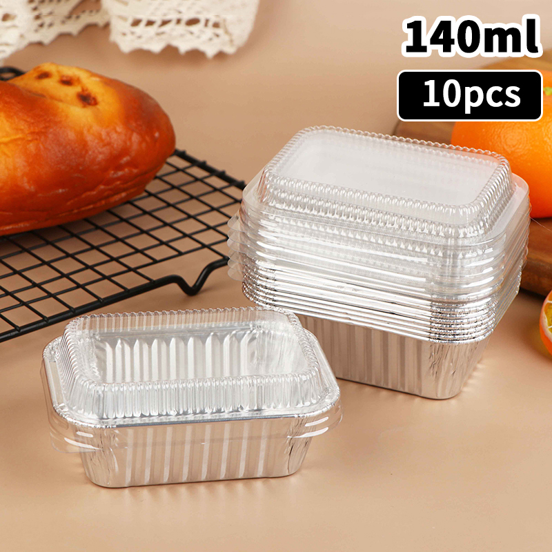 10Pcs Disposable Rectangular A – обзор и цена Food Storage Aluminum Containers