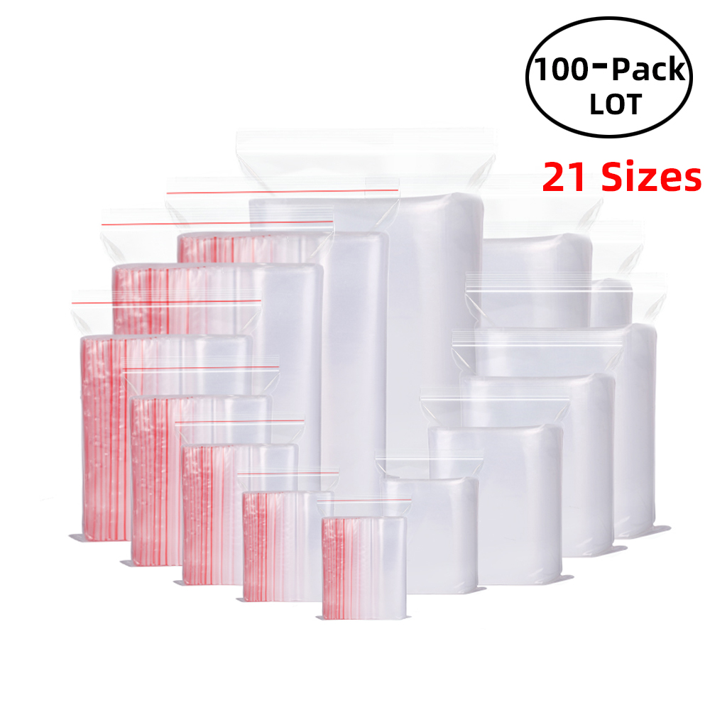 100PCS/Pack Resealable Zip Loc – обзор и цена Food Storage Zipper