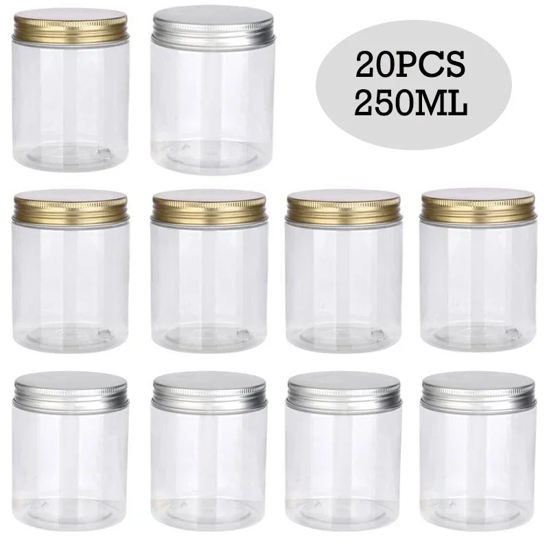 20pcs 250ml Clear Empty Plasti – обзор и цена Food Storage Aluminum Containers