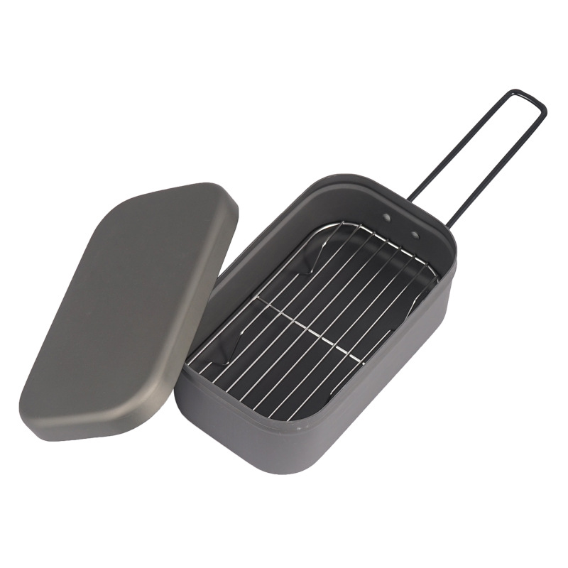 Camping Lunch Box Steaming Rac – обзор и цена Food Storage Aluminum Containers