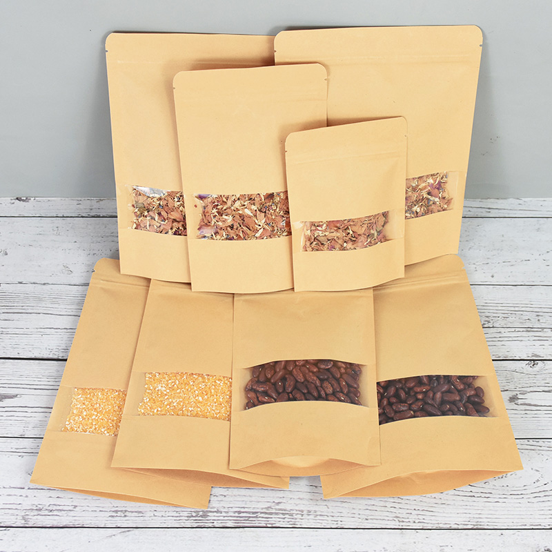 20/50pcs Kraft Paper Zip Lock  – обзор и цена Food Storage Zipper
