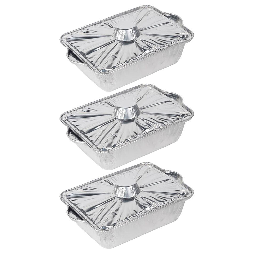 3Pcs Tinfoil Pots Aluminum Foi – обзор и цена Food Storage Aluminum Containers