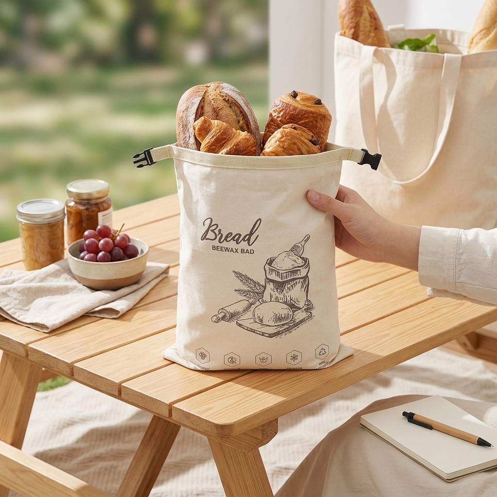 Reusable Beeswax Bread Bag wit – обзор и цена Food Storage Zipper