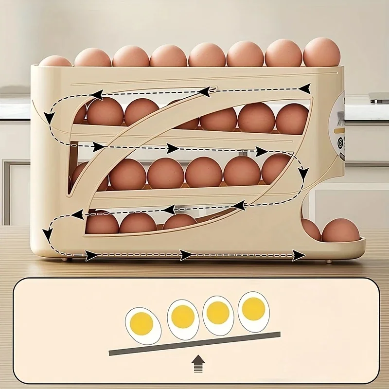 3 Tier Rolling Egg Storage Box – обзор и цена Food Storage With Dividers