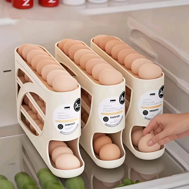 3 Tier Rolling Egg Storage Box – обзор и цена Food Storage With Dividers