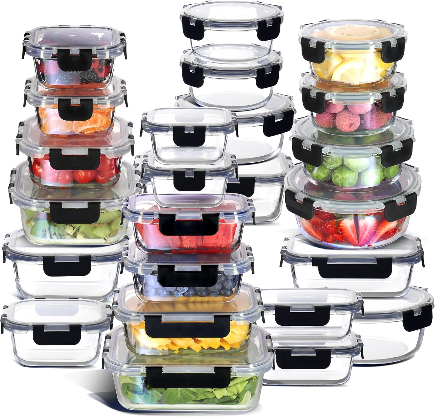 48-Piece Glass Food Storage Co – обзор и цена Food Storage Oven Safe