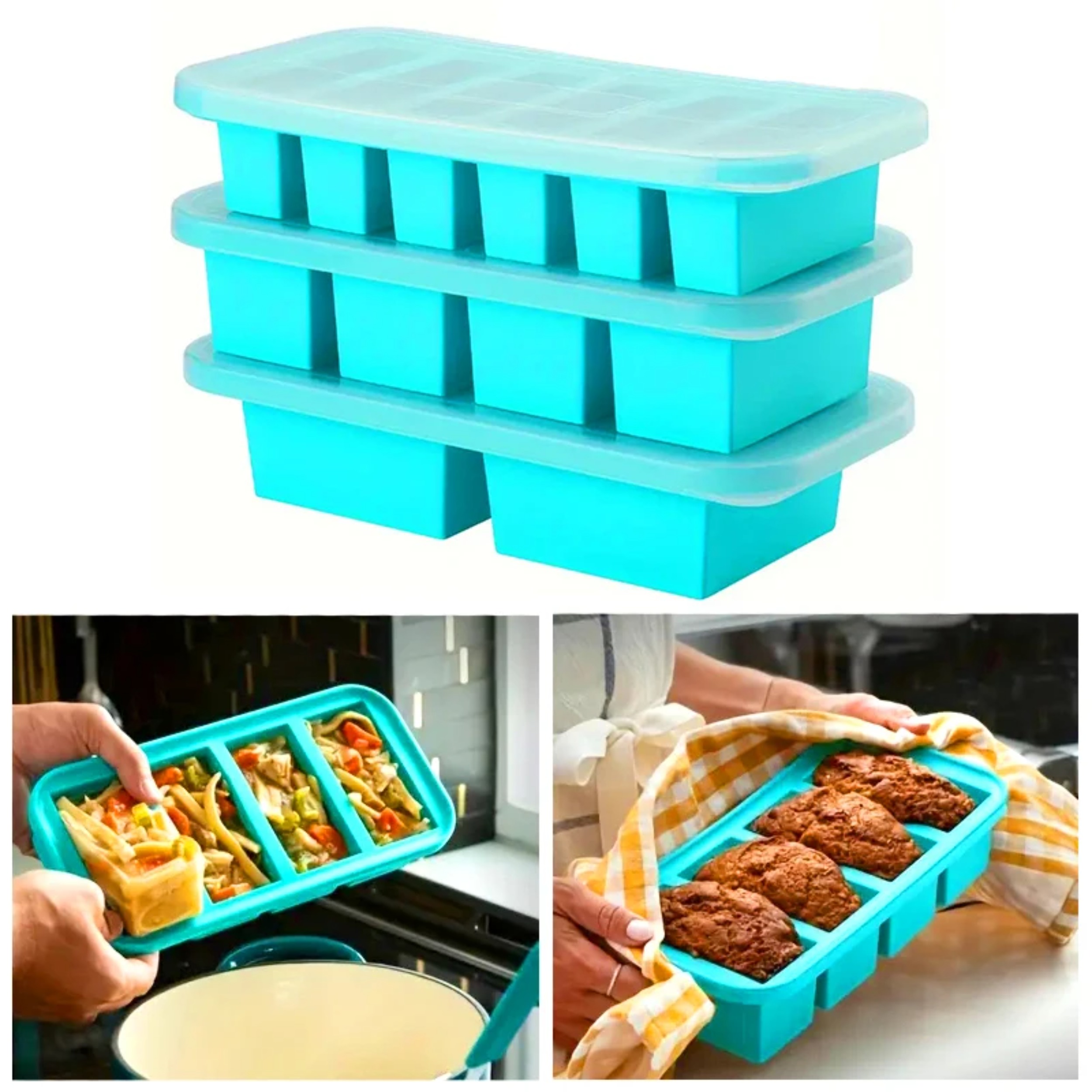 1PC 2/4/6Grid Silicone Freezer – обзор и цена Food Storage Order