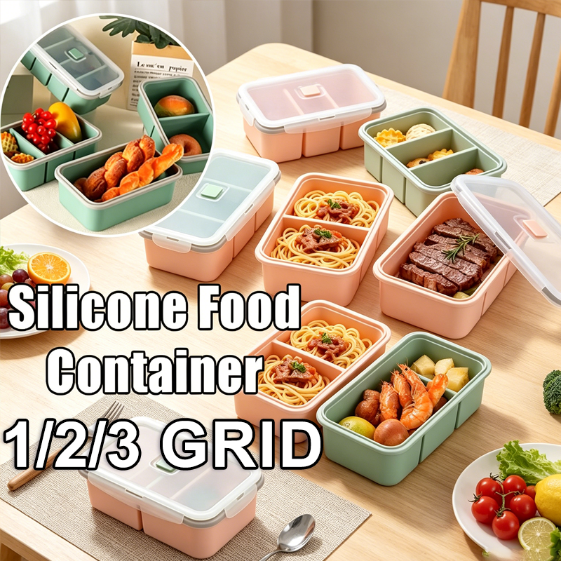 Reusable Large Divided Silicon – обзор и цена Food Storage With Dividers